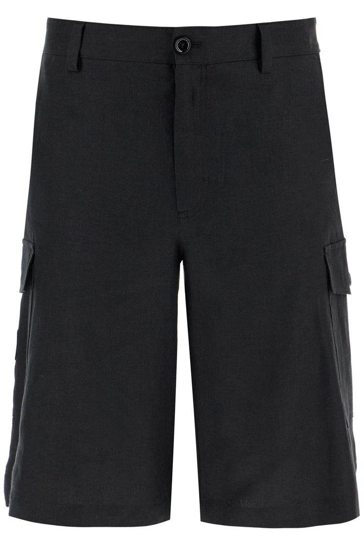 linen cargo bermuda shorts for-0