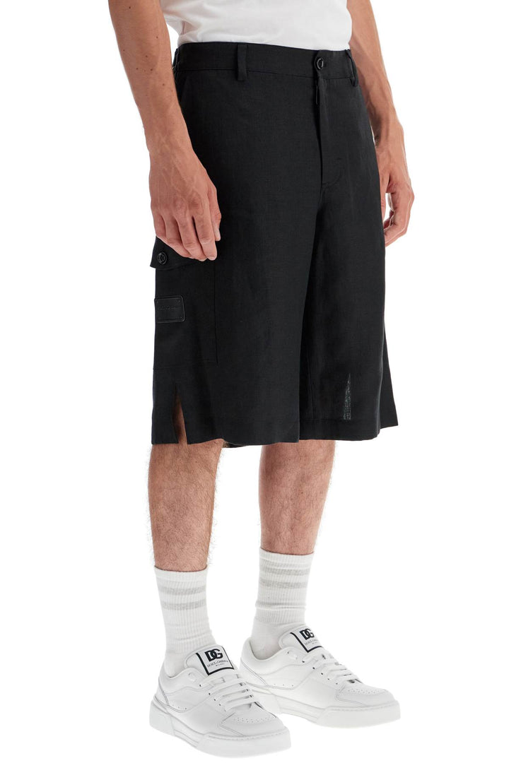 linen cargo bermuda shorts for-1