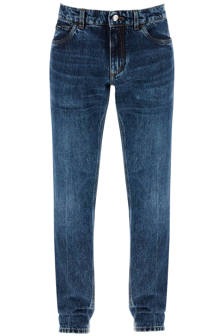 regular jeans with contrasting pocket-0