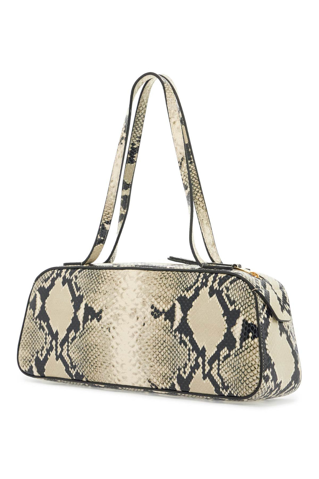 simona python leather shoulder bag-1