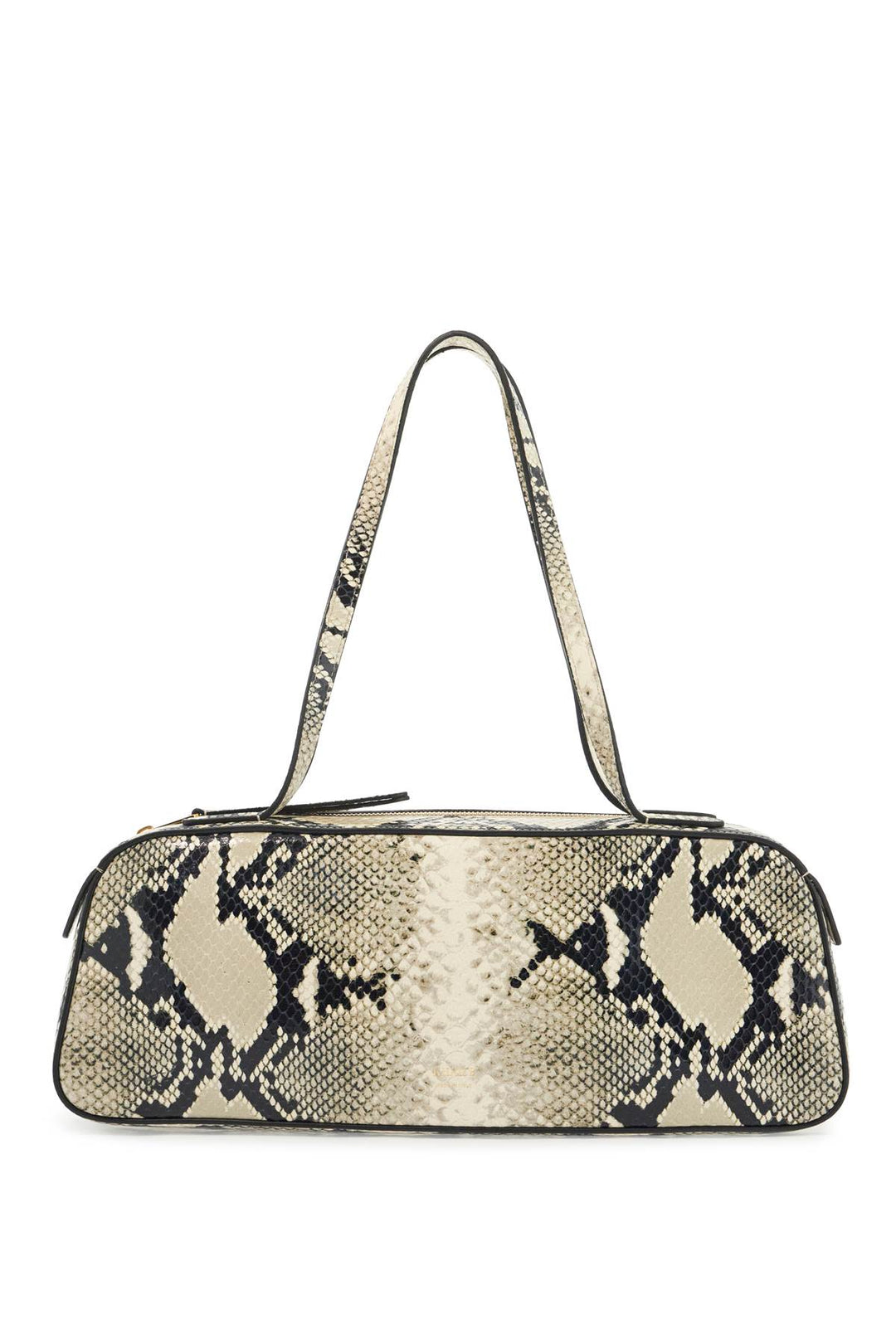 simona python leather shoulder bag-0