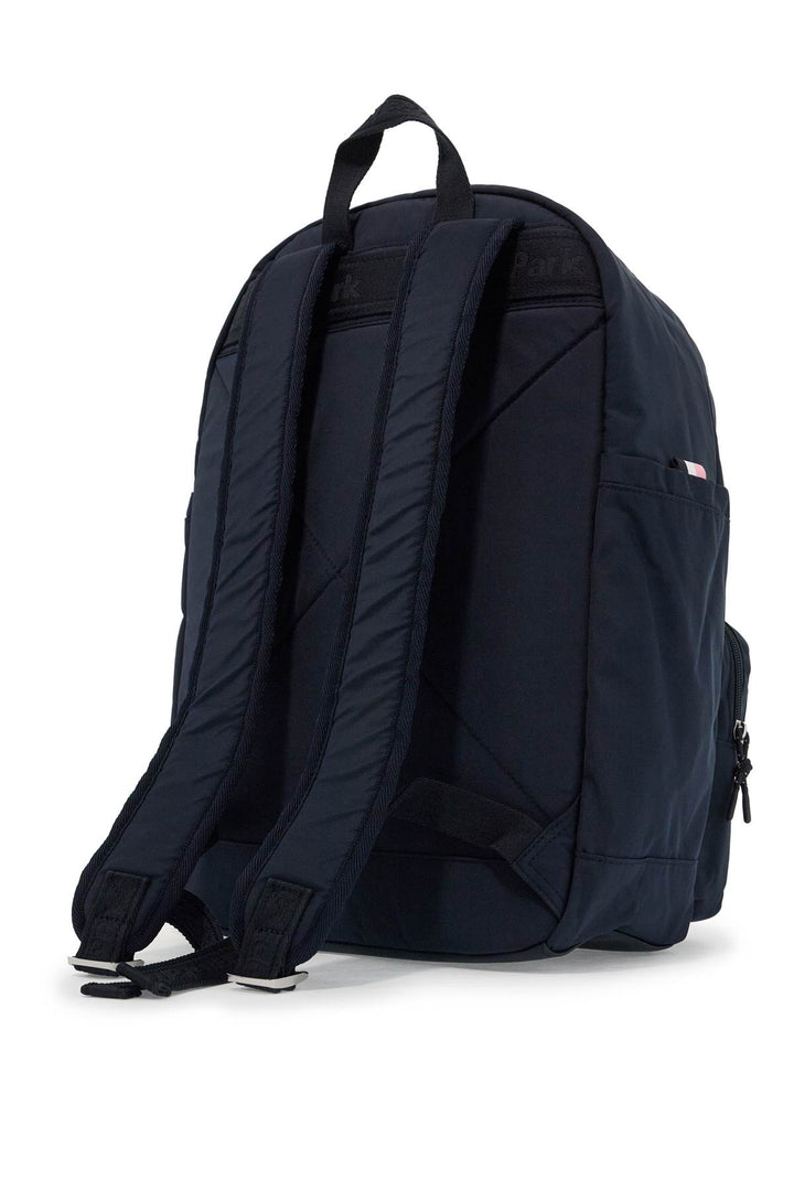 technical canvas backpack with branded tape trim-1