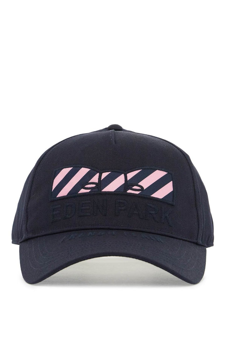 baseball cap with embroidered bow tie-0