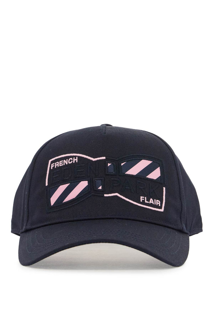 baseball cap with bow tie embroidery-0