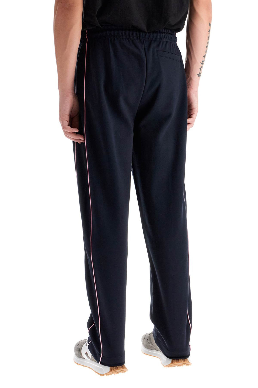 contrast piping joggers with-2