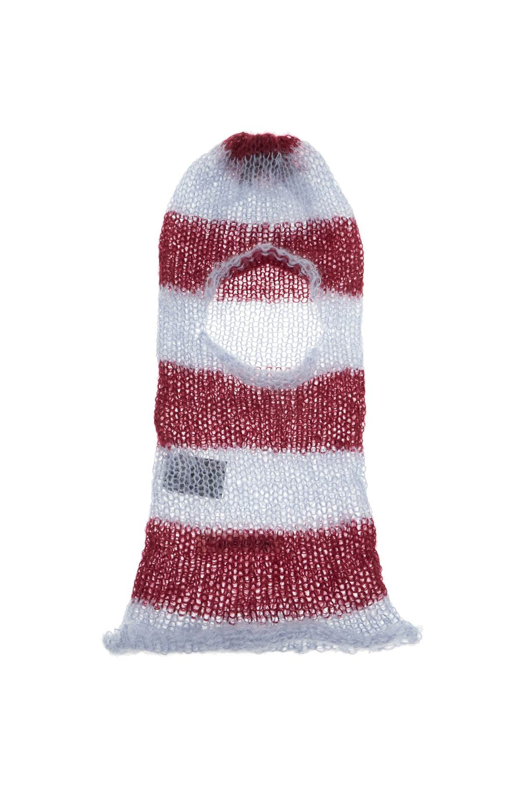 striped mohair balaclava helmet-0