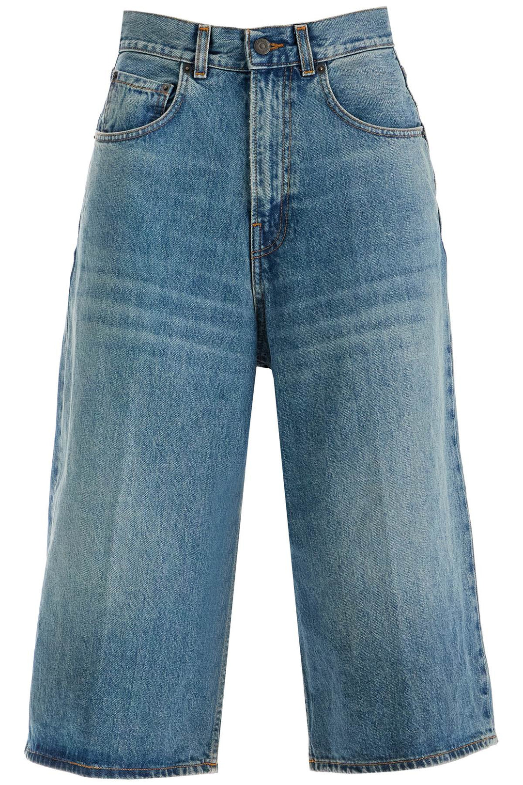 knee-length denim shorts for men-0