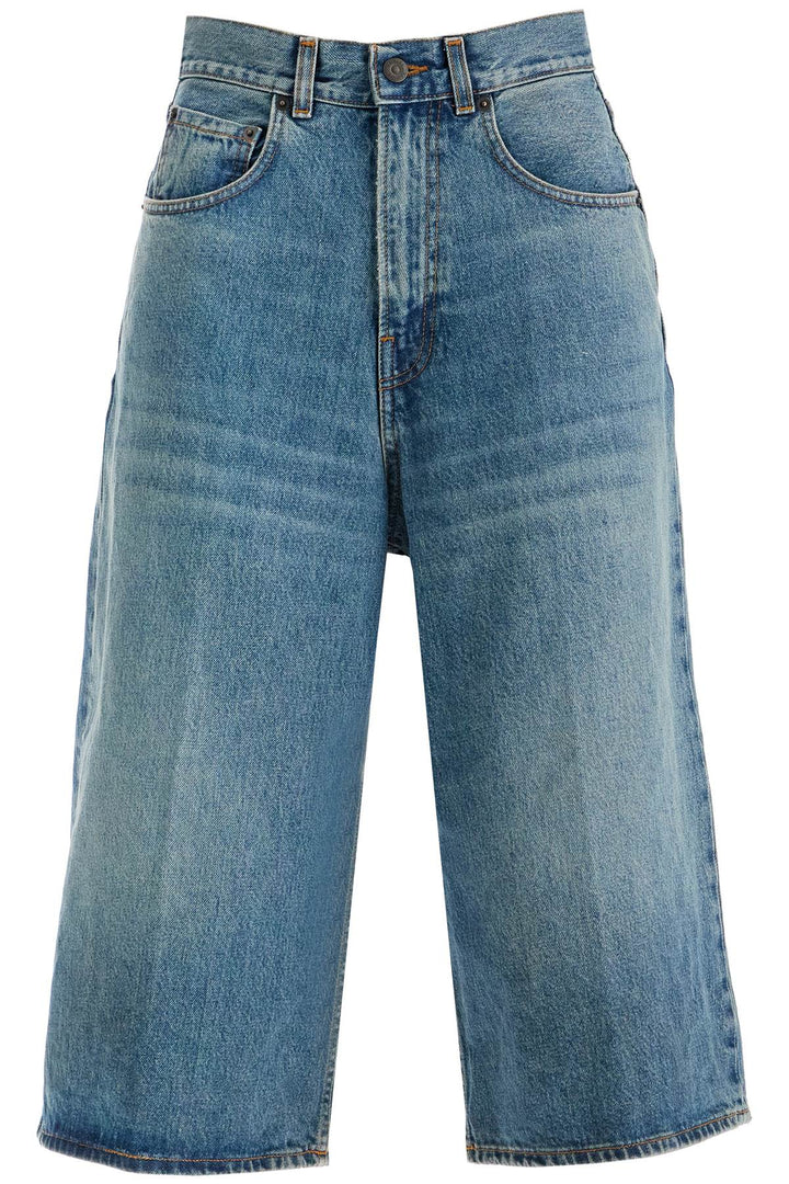 knee-length denim shorts for men-0