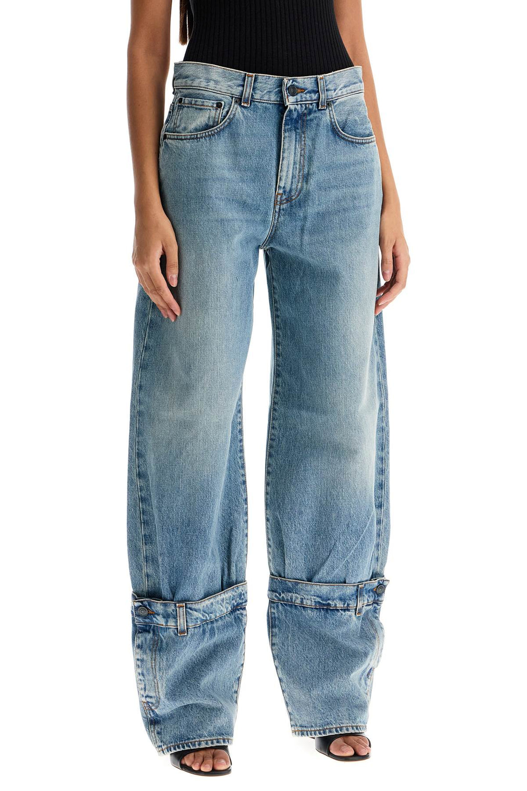 "wide-legged hurley jeans for-1