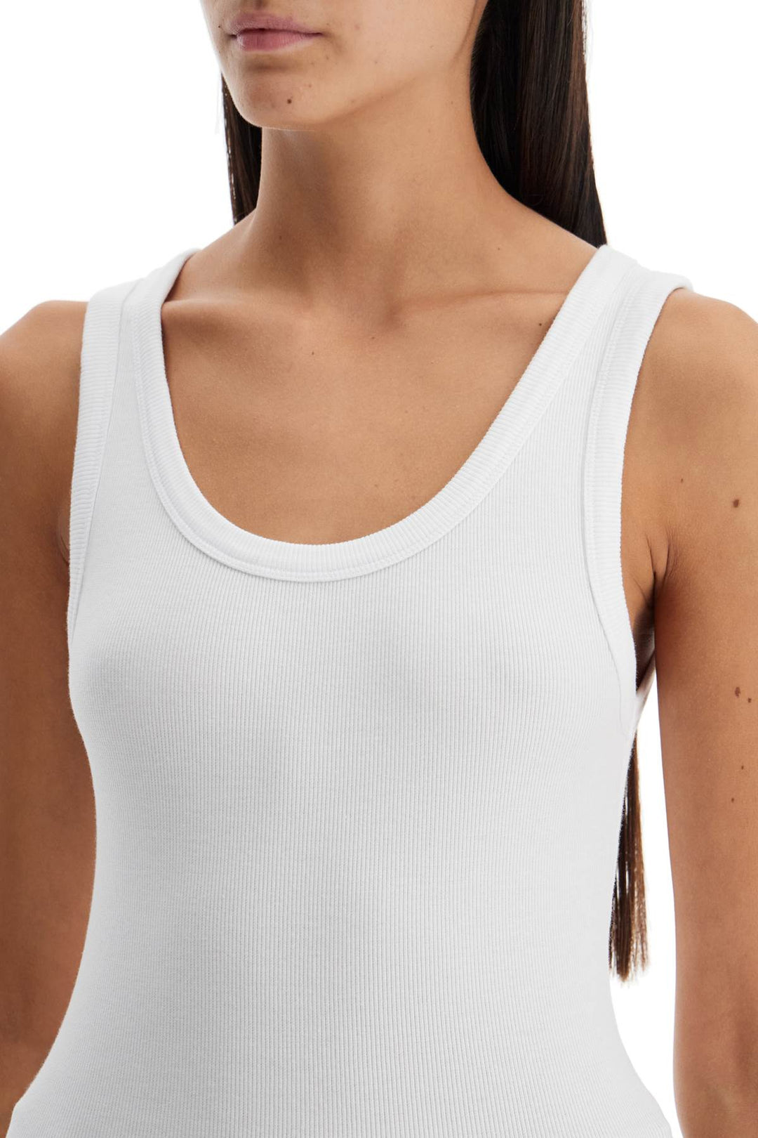 ribbed sleeveless top with-3