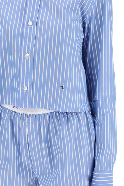 cropped striped poplin shirt-3