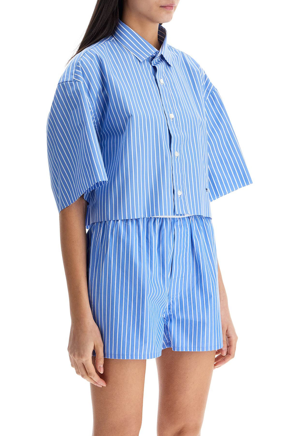 blue striped cotton shirt-1