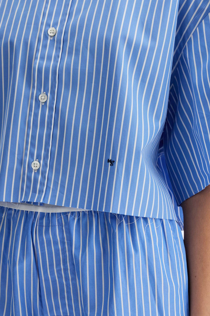 blue striped cotton shirt-3