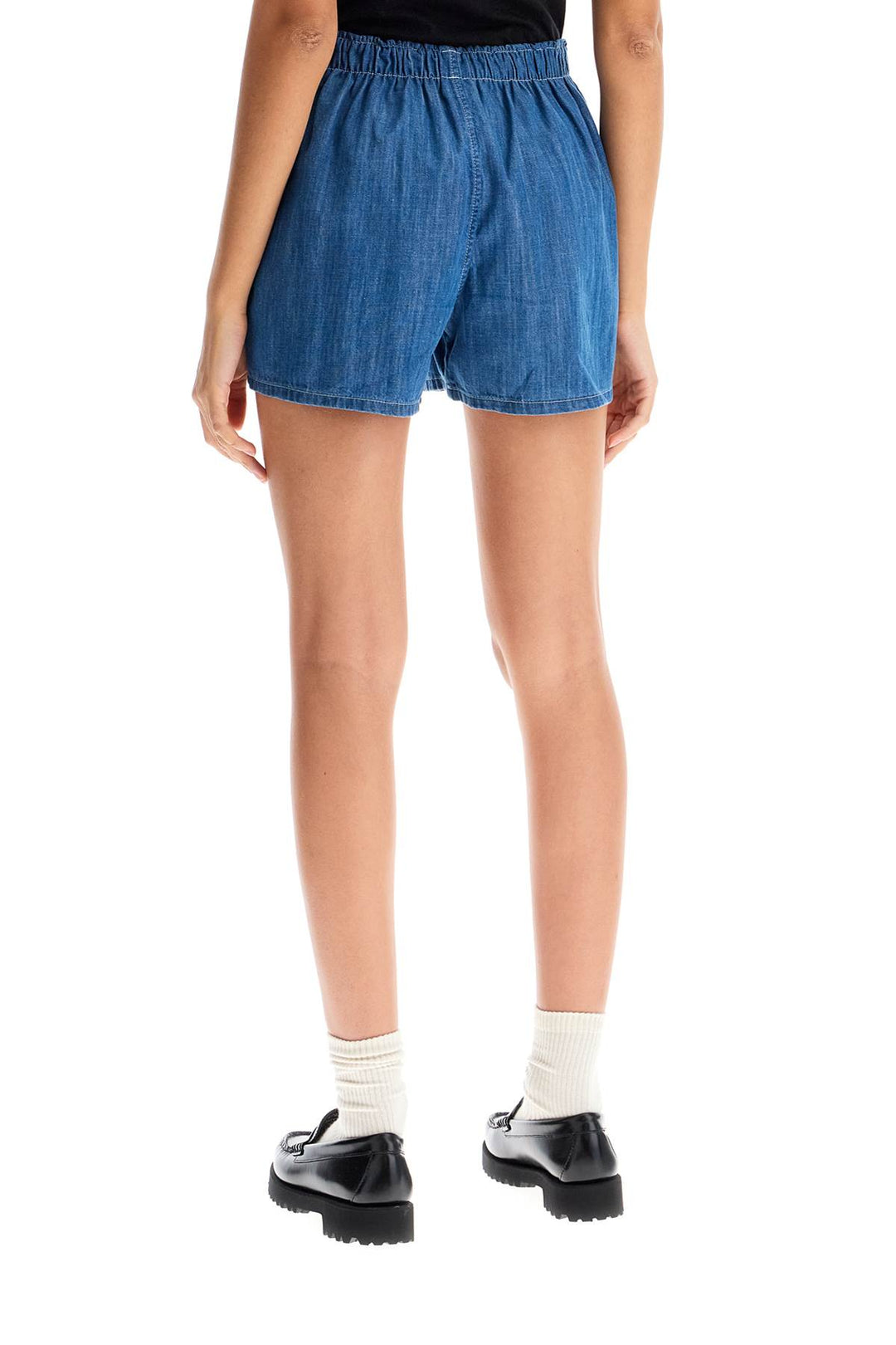 chambray shorts-2