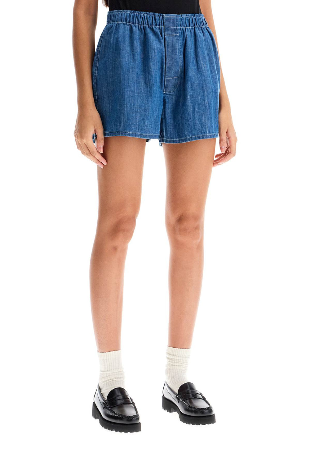 chambray shorts-1