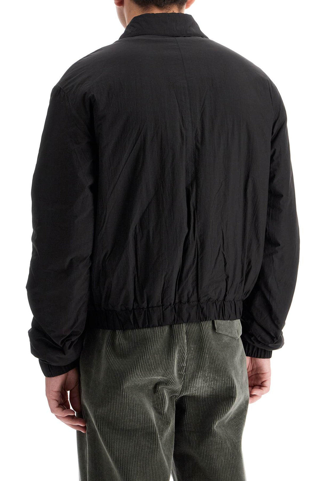 crumpled canvas bomber jacket-2