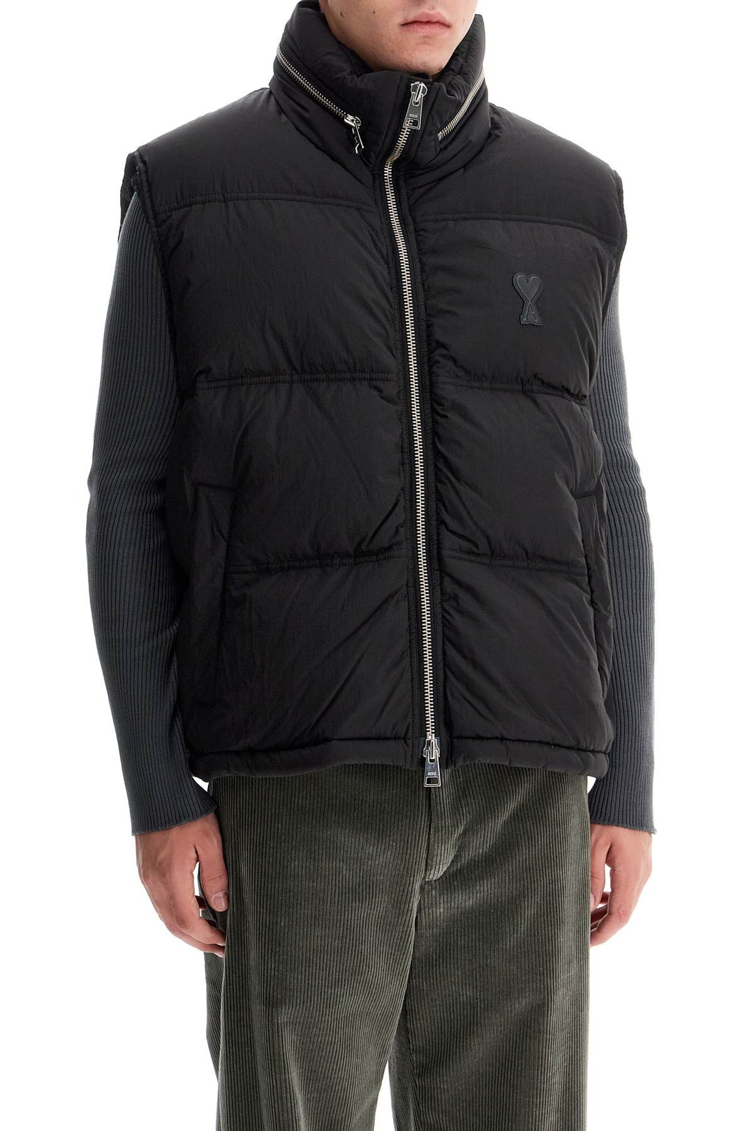 sleeveless down jacket with-1