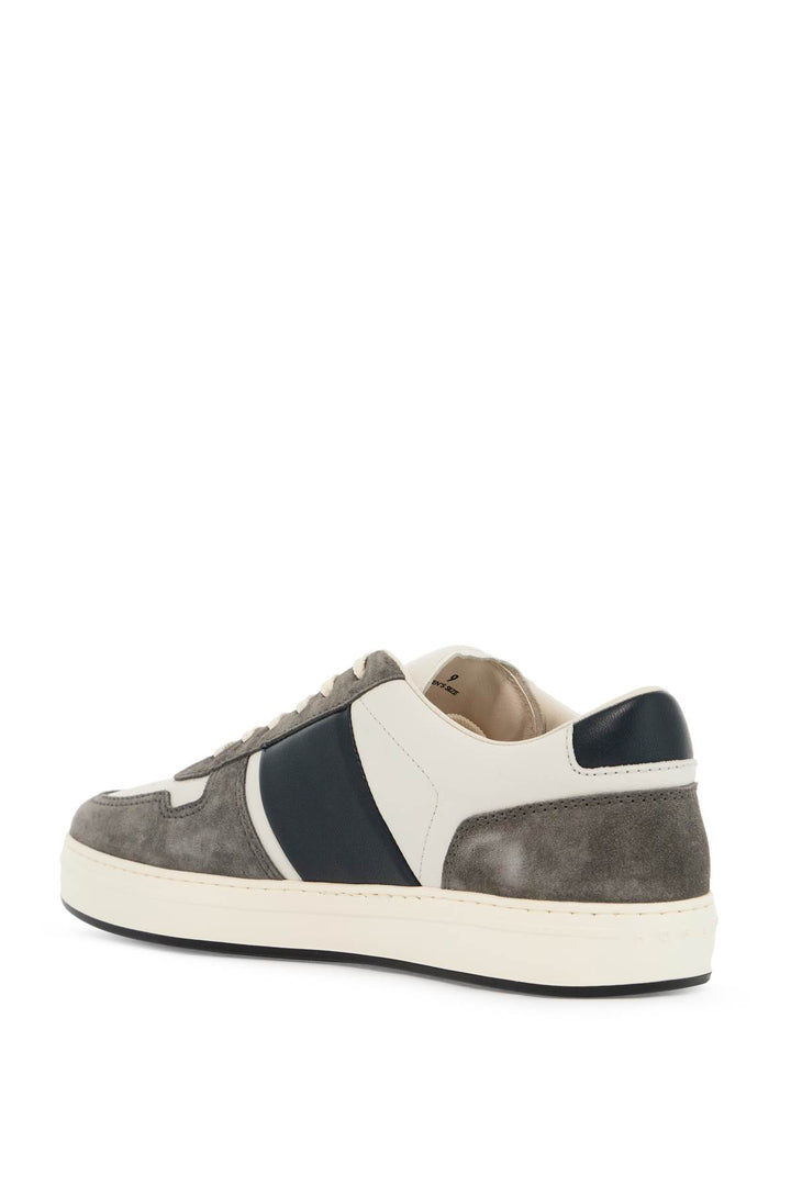 smooth and suede leather h-tv sneakers.-2