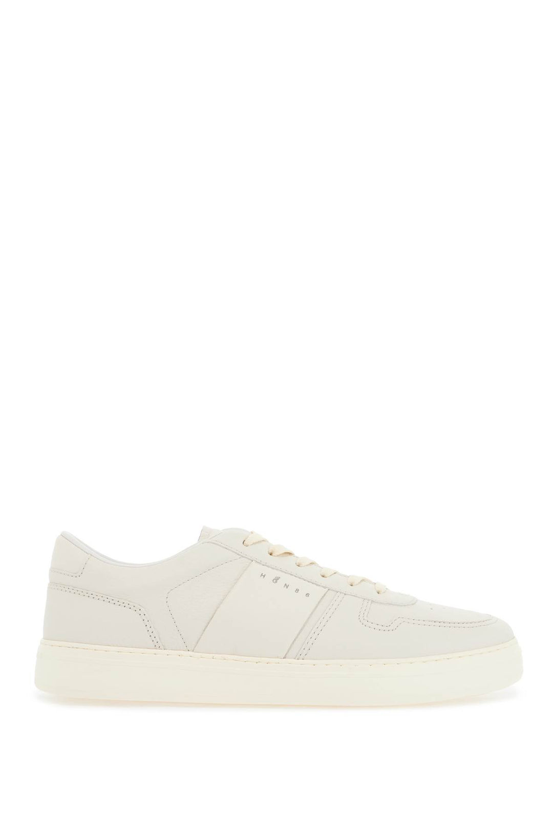 smooth and suede leather h-tv sneakers.-0