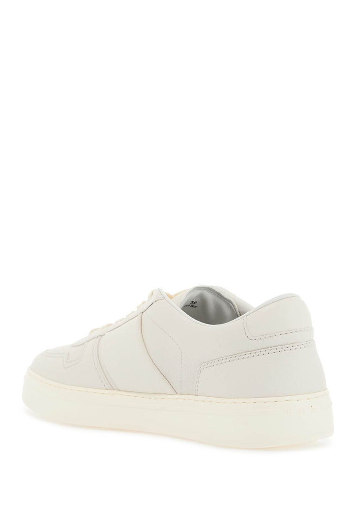 smooth and suede leather h-tv sneakers.-2