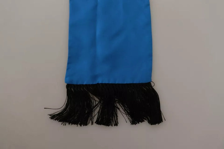 Royal Blue Scarf Neck Wrap Shawl Silk Scarf