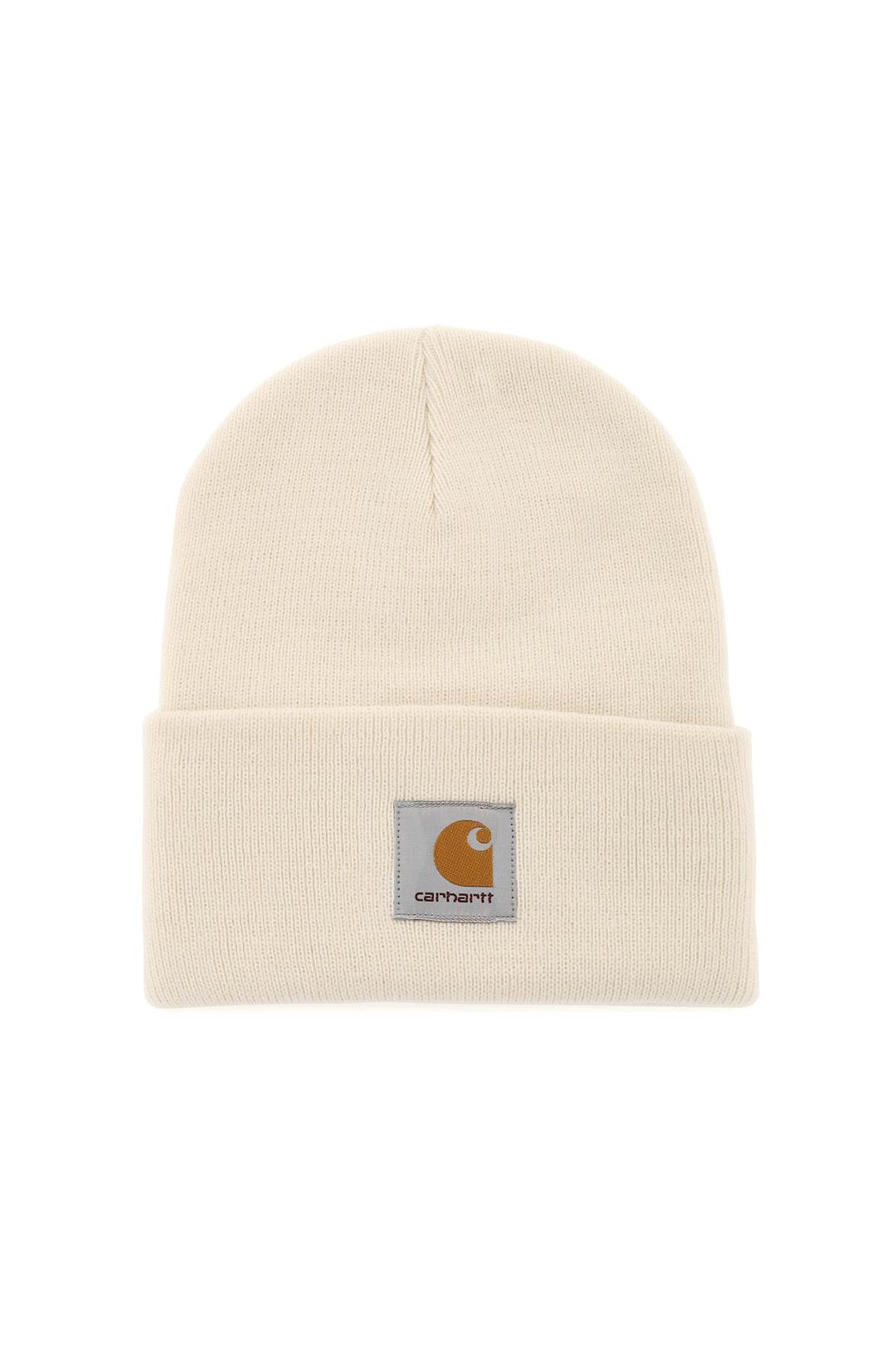 beanie hat with logo patch-0