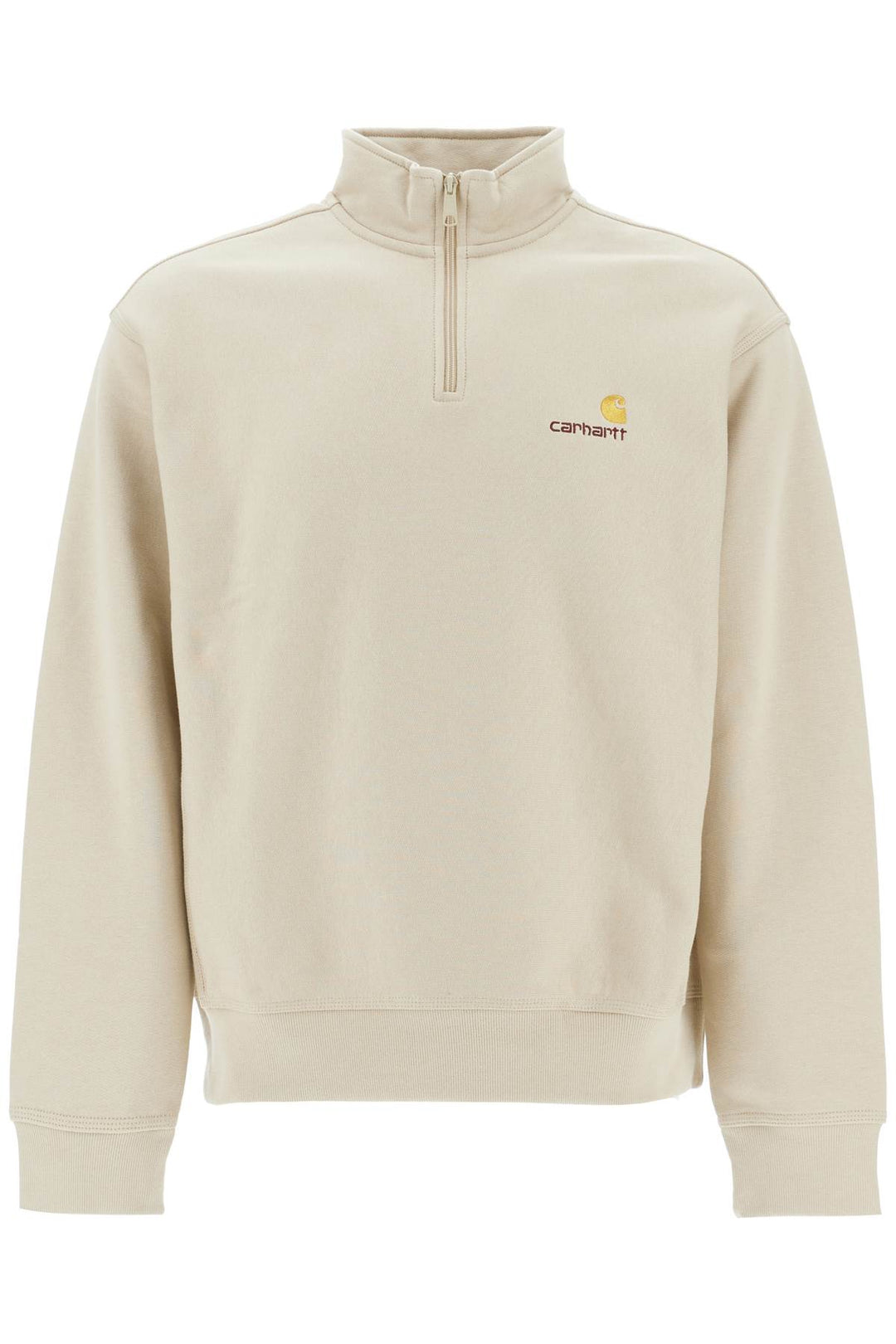 "american script half-zip sweat-0