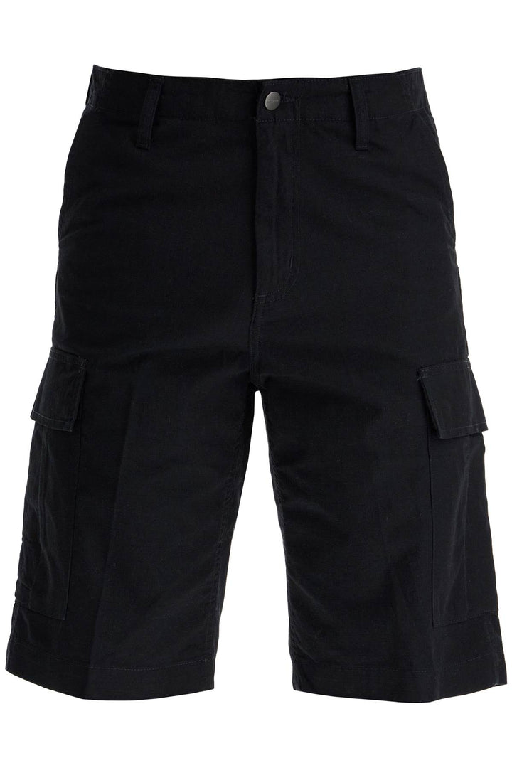 cargo shorts in cotton ripstop-0