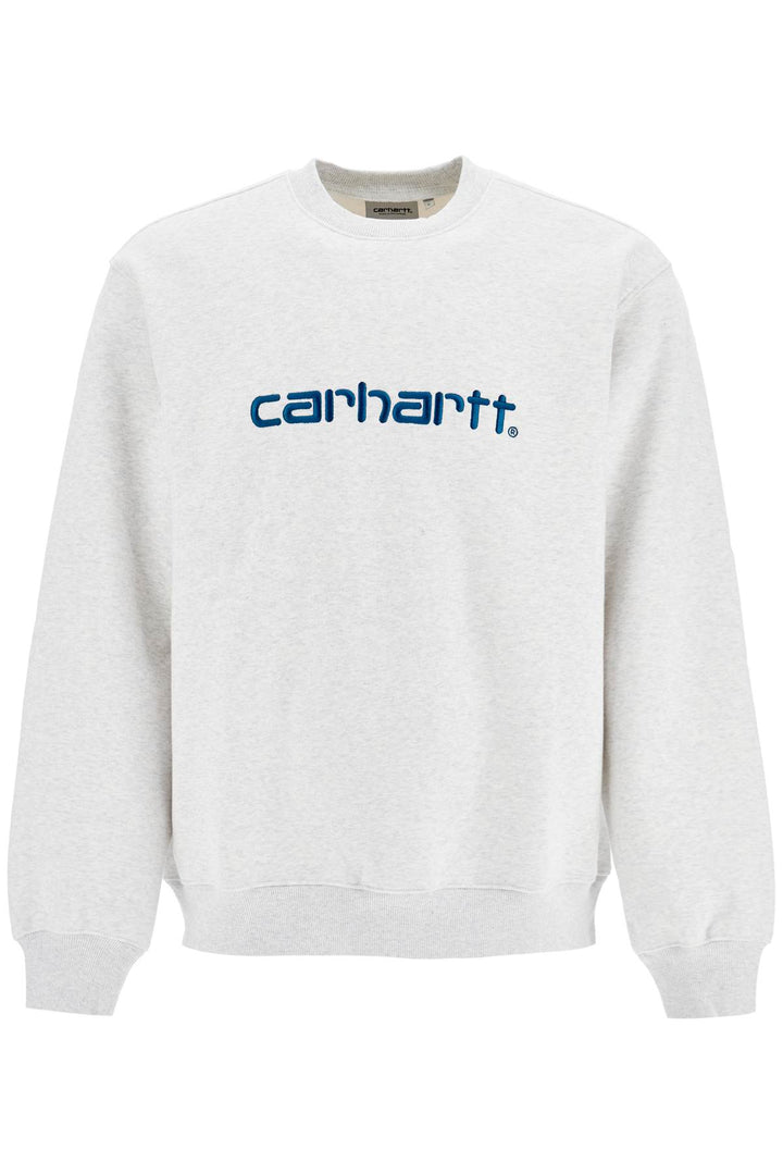 embroidered logo sweatshirt-0