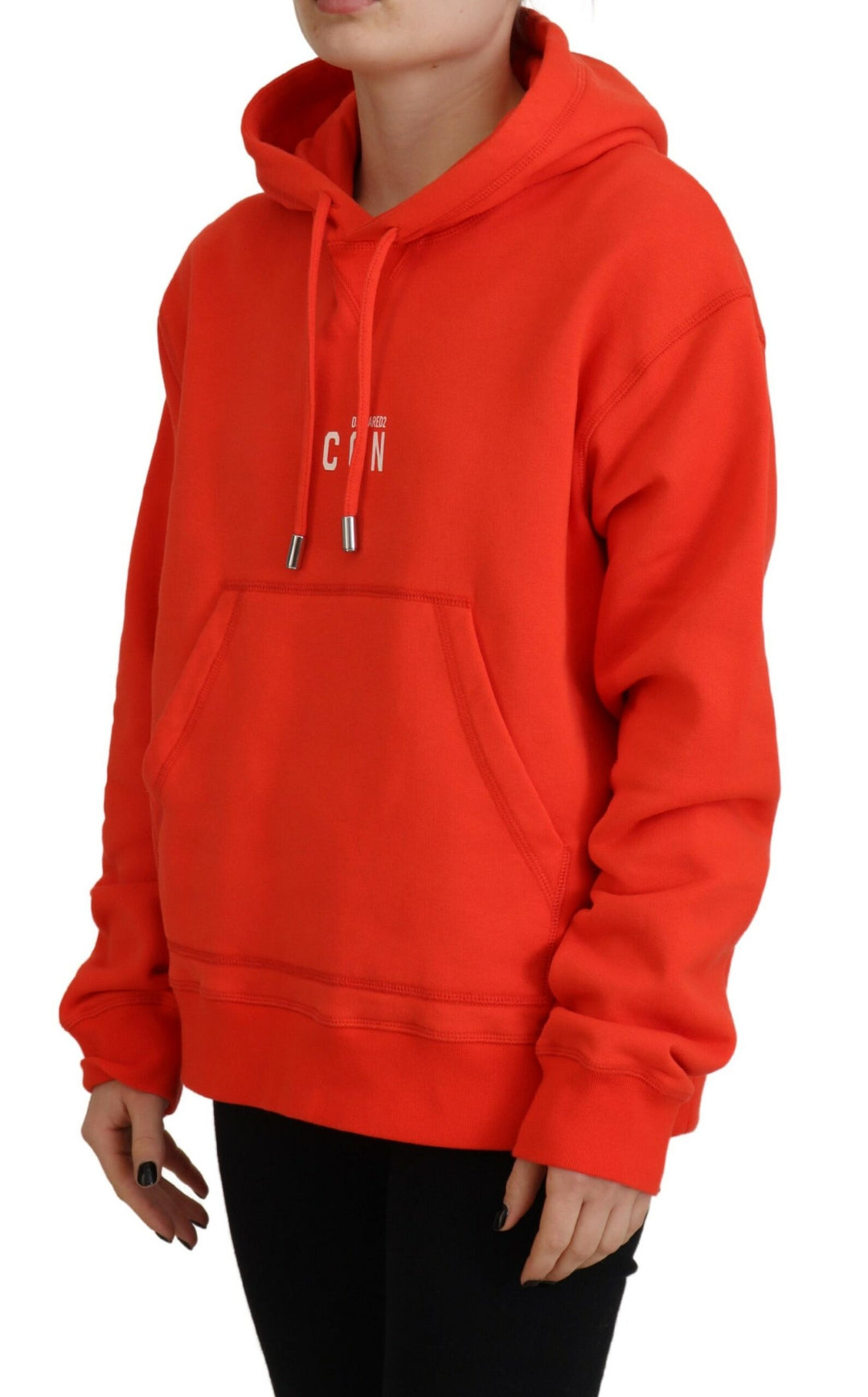 Dsquared² Red Mini Icon Cotton Hoodie Sweatshirt Sweater