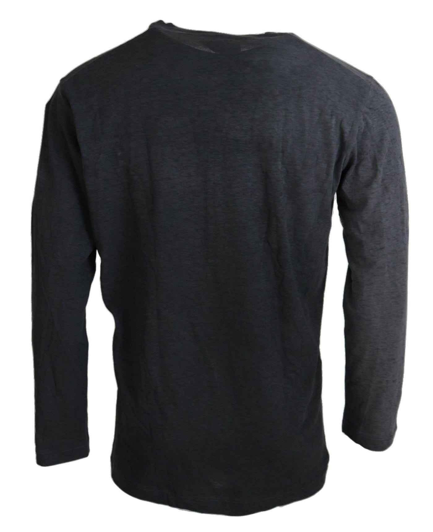 Dsquared² Black Cotton Linen Long Sleeves Pullover Sweater