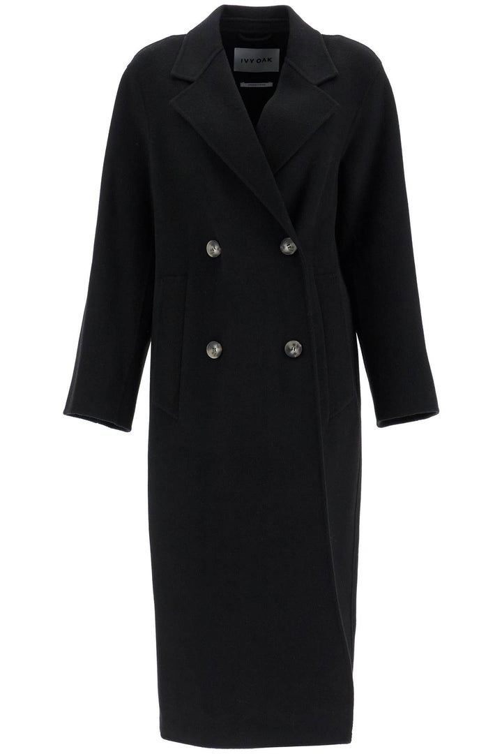 clara double-breasted wool coat-0