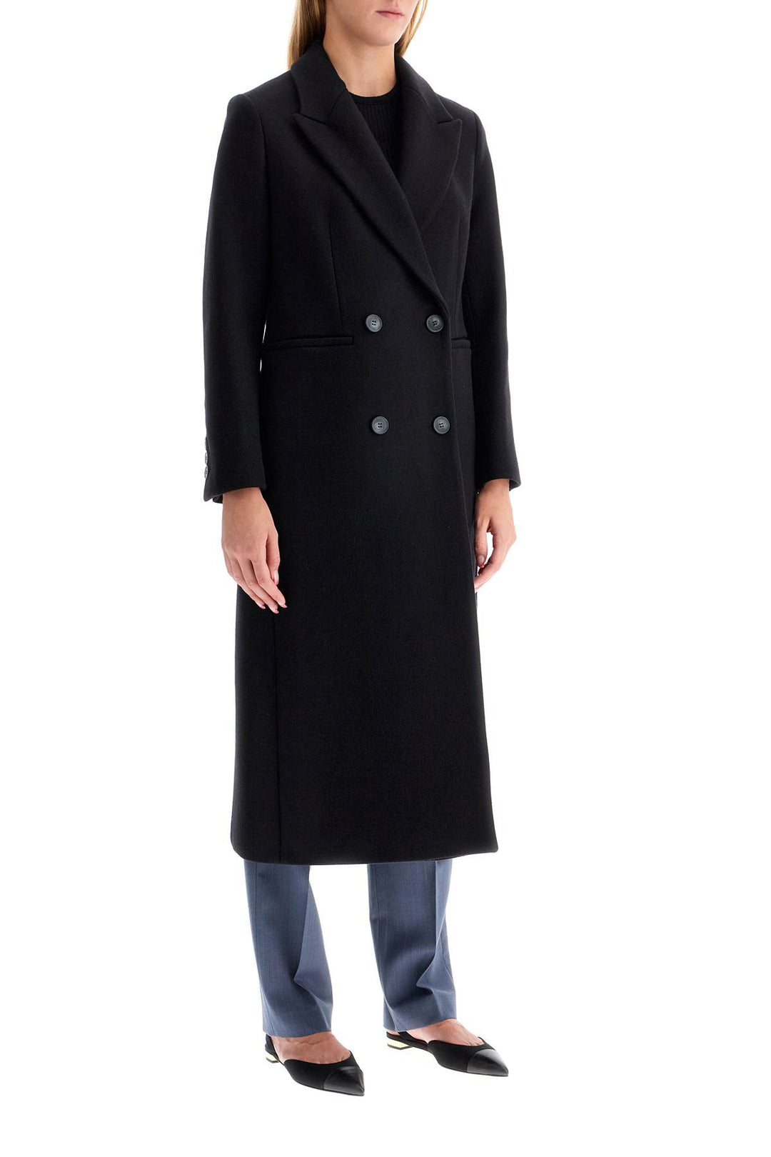 cayenne double-breasted wool coat-1