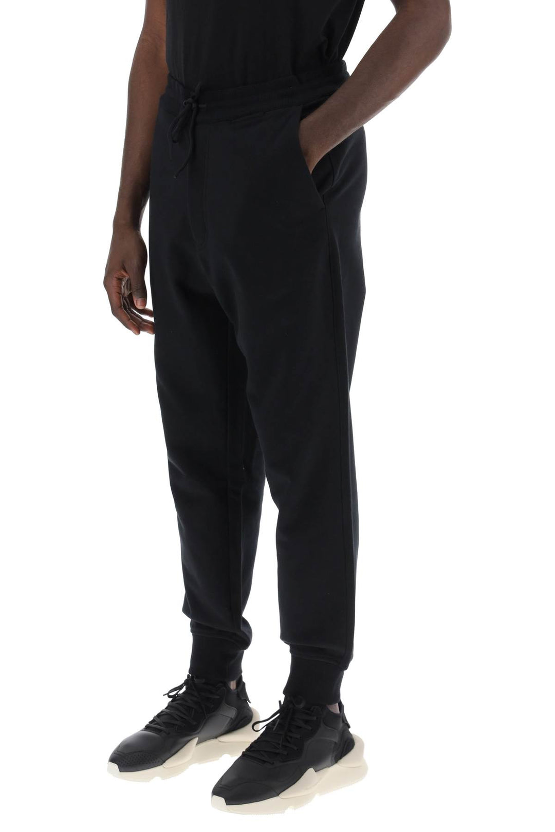 french terry cuffed jogger pants-3