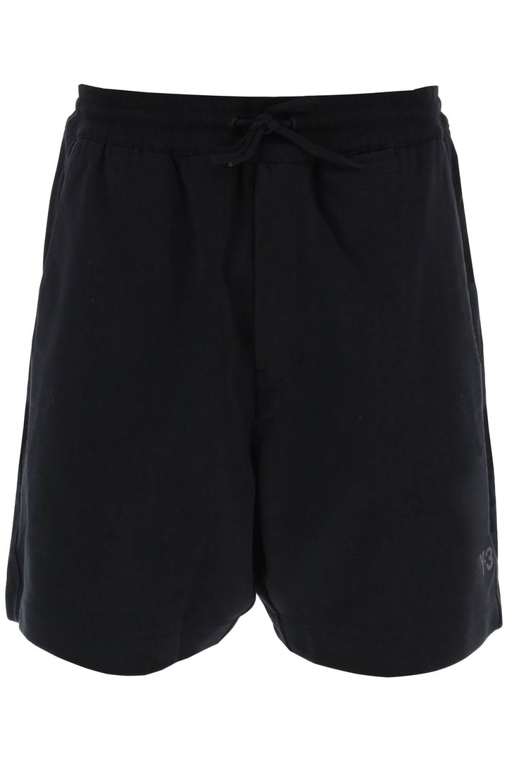 french terry jogger bermuda shorts-0