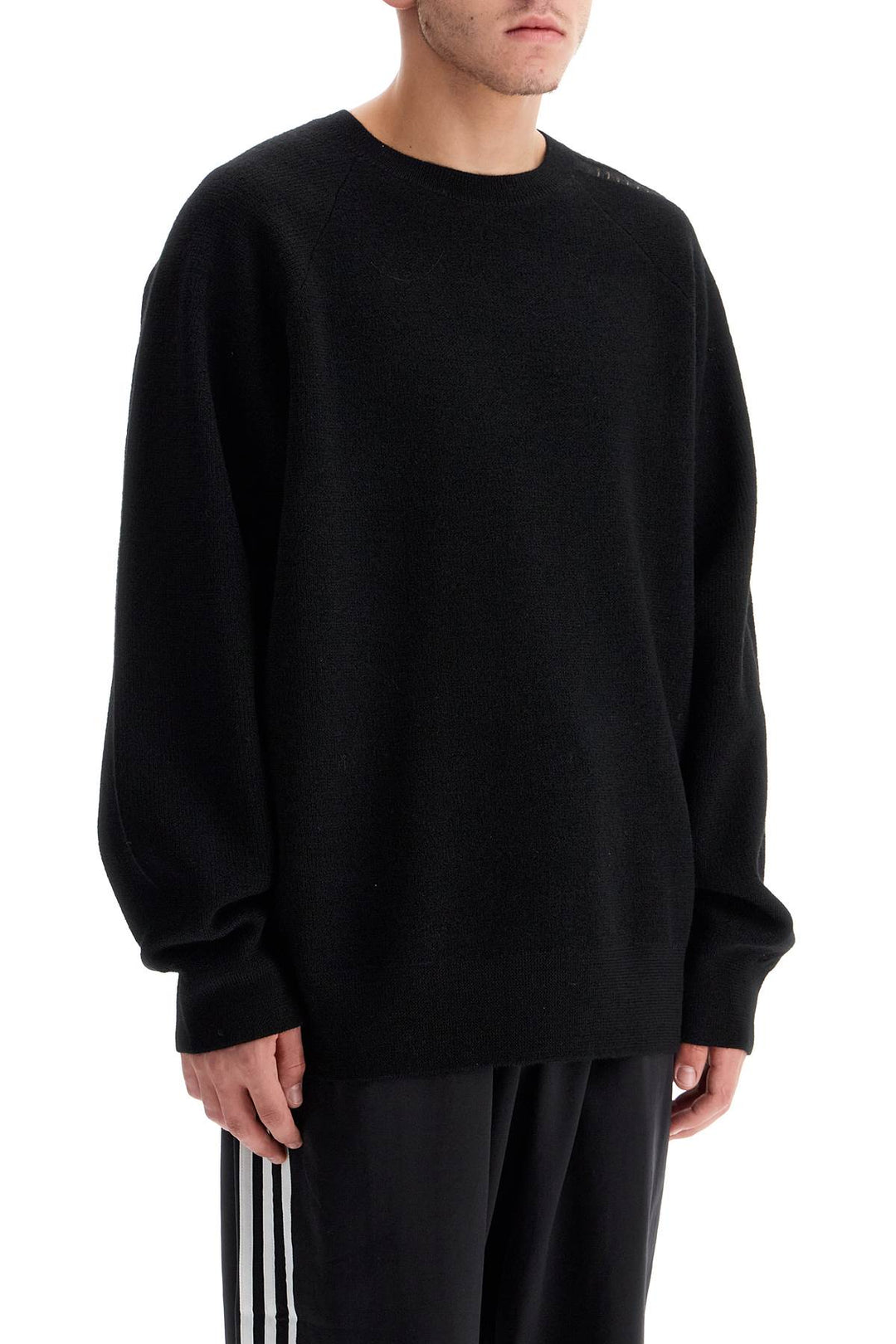 wool crewneck pullover-1