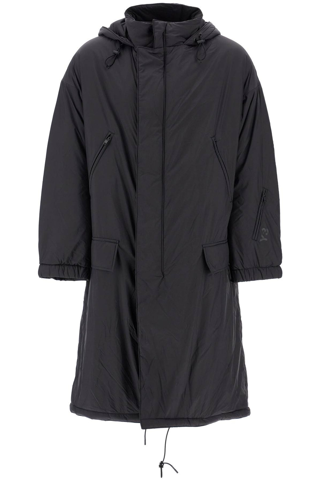 long padded nylon parka coat-0