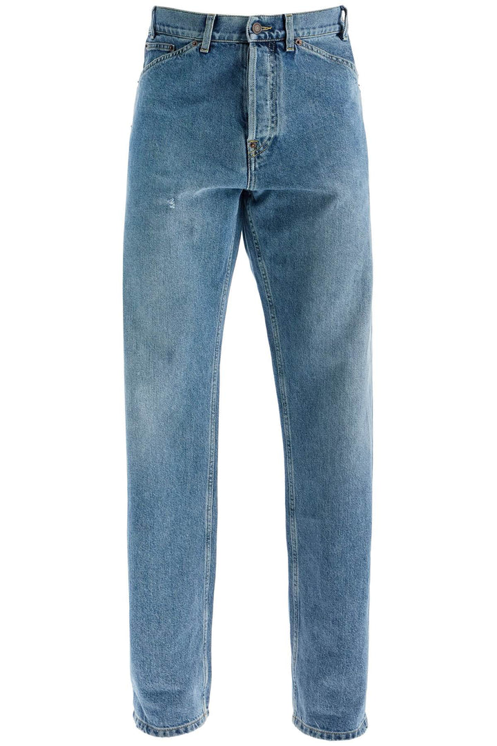 straight jeans with adjustable waistband-0