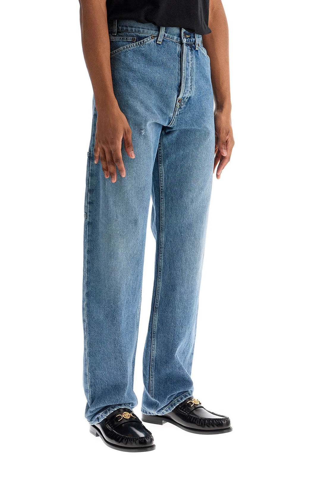 straight jeans with adjustable waistband-1