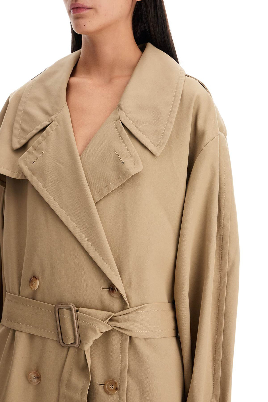 double-breasted trench coat with-3