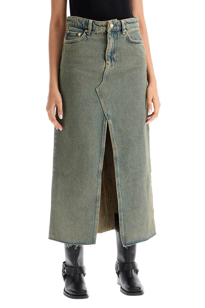 long overdyed denim maxi skirt-1