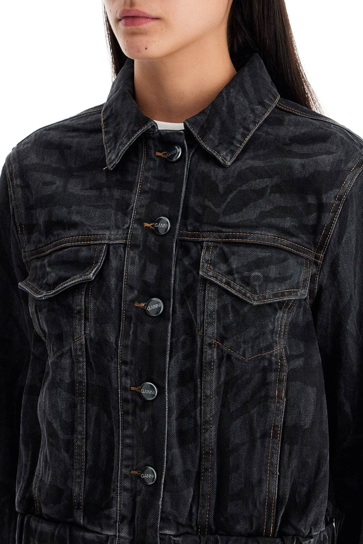 cut

short denim jacket with laser-cut-3