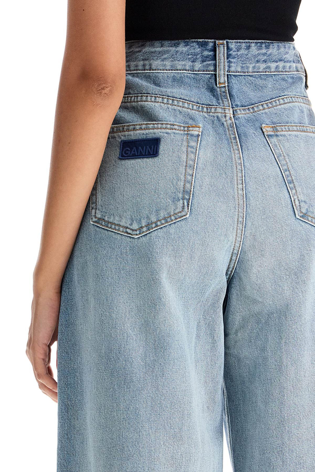 organic denim tapered jeans-3