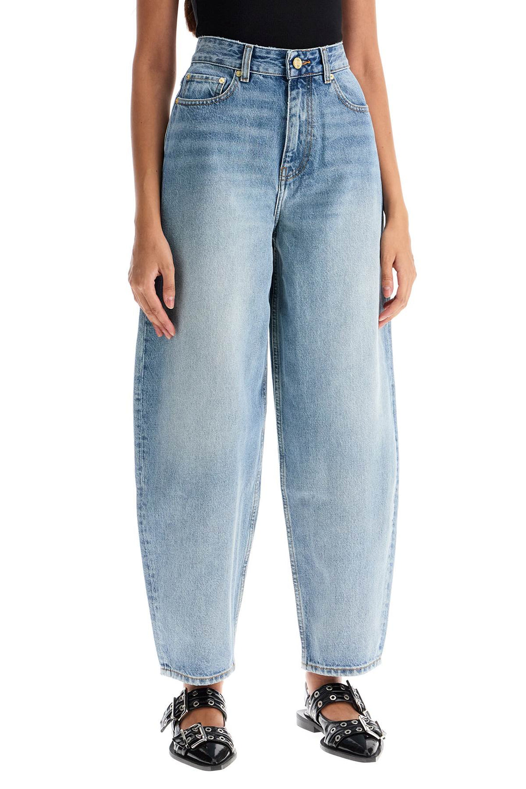 organic denim tapered jeans-1