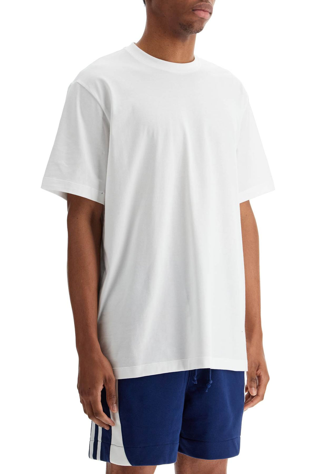 white cotton t-shirt with "uniform of the streets" print-1