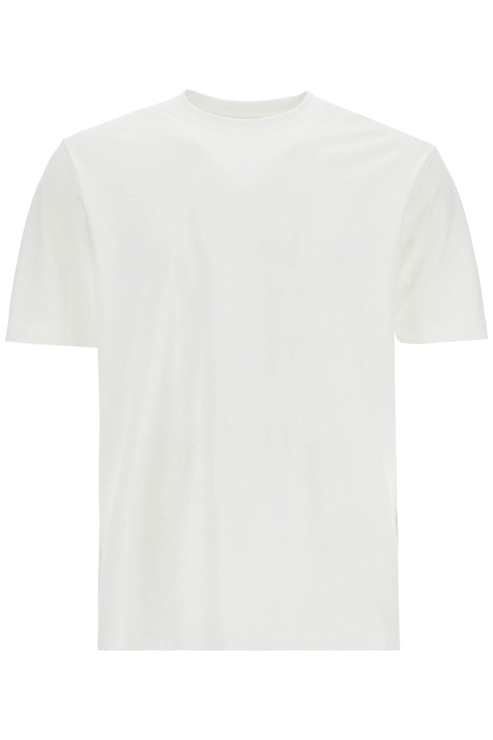 white cotton t-shirt with "uniform of the streets" print-0