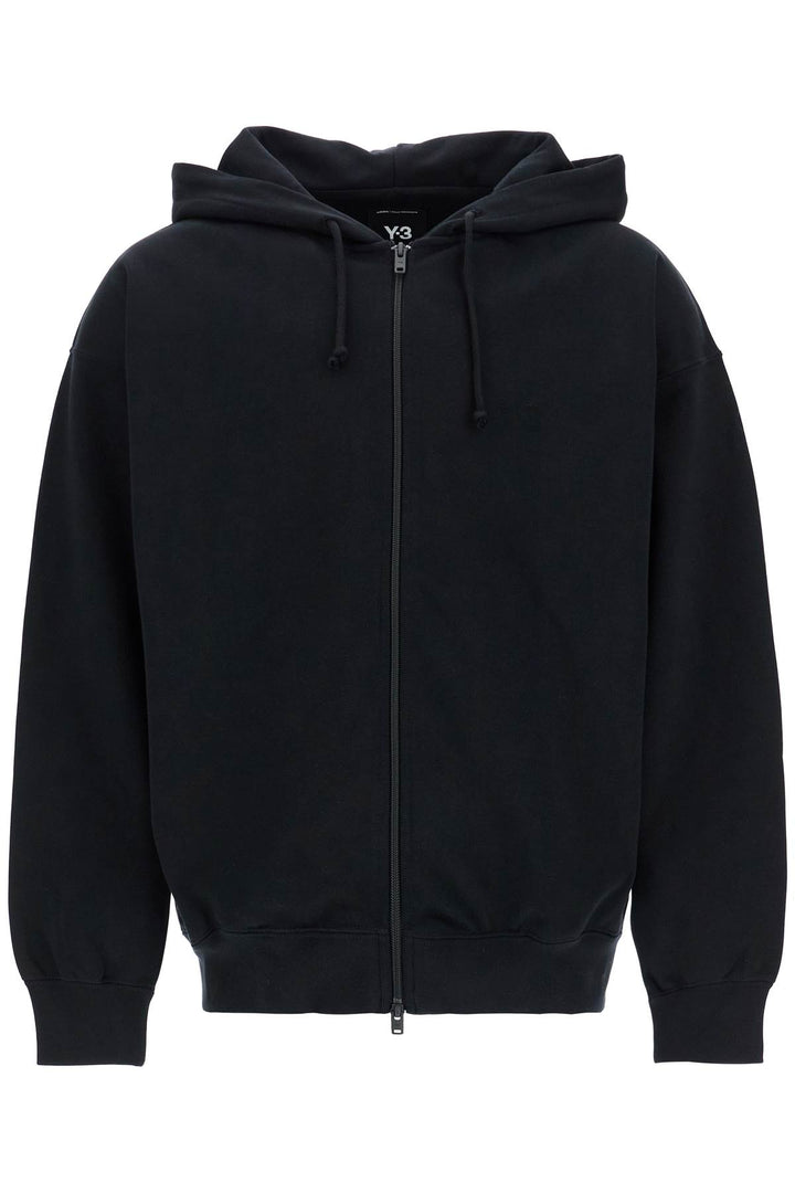 black cotton zip hoodie-0