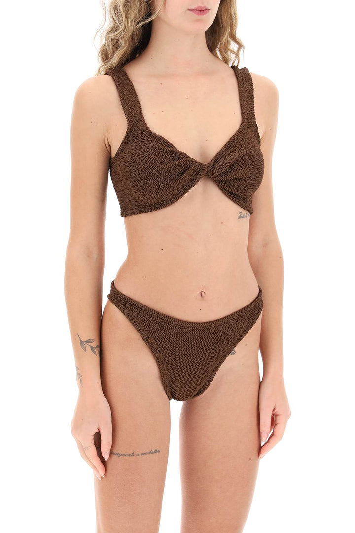 juno metallic-effect bikini set-1