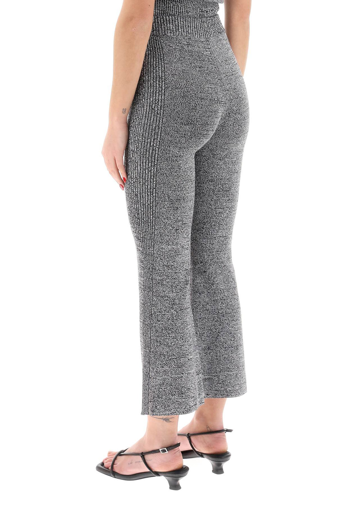 stretch knit cropped pants-2