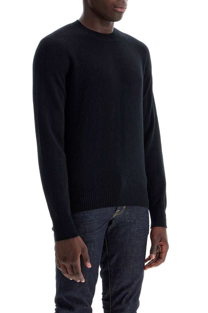 crewneck wool and cashmere pul-1